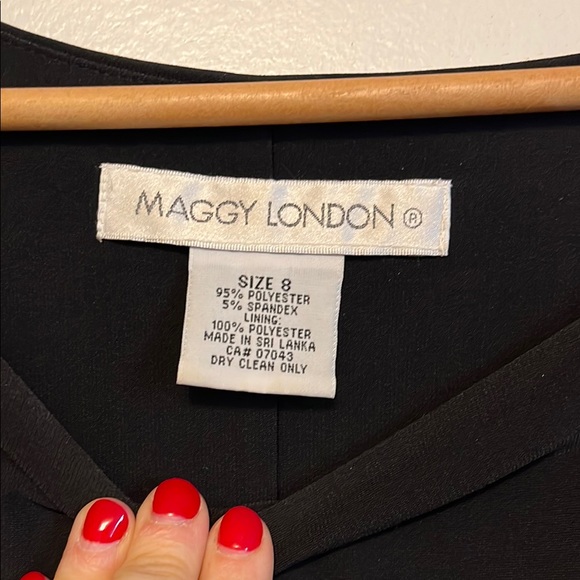 Black Dress with Vibrant Pattern - Picture 2 of 5